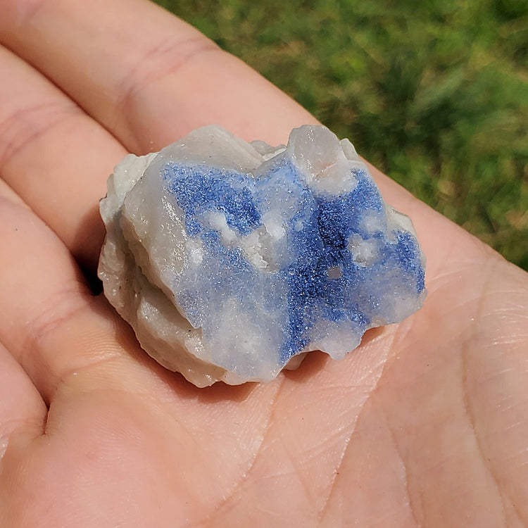 Dumortierite included Quartz Specimen Crystals Minerals Stones BONUS Info Card Metaphysical Nature Reiki Sugary Collectible