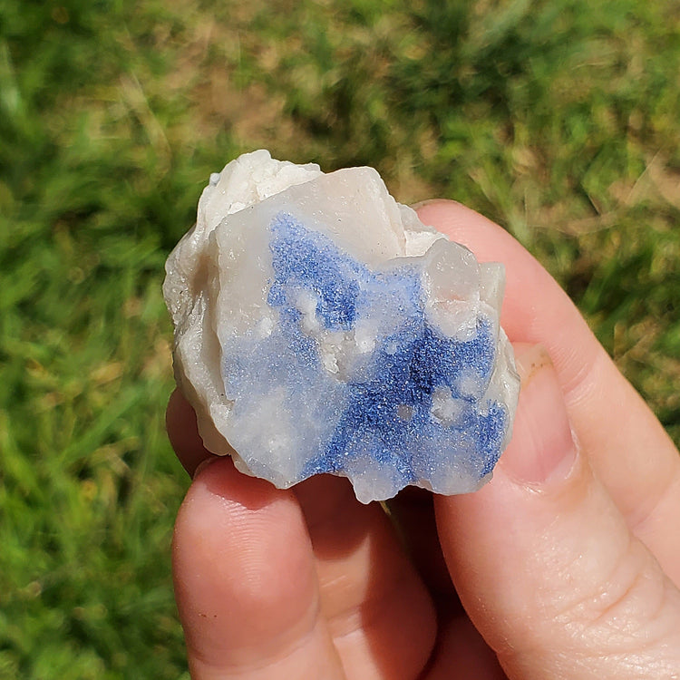 Dumortierite included Quartz Specimen Crystals Minerals Stones BONUS Info Card Metaphysical Nature Reiki Sugary Collectible