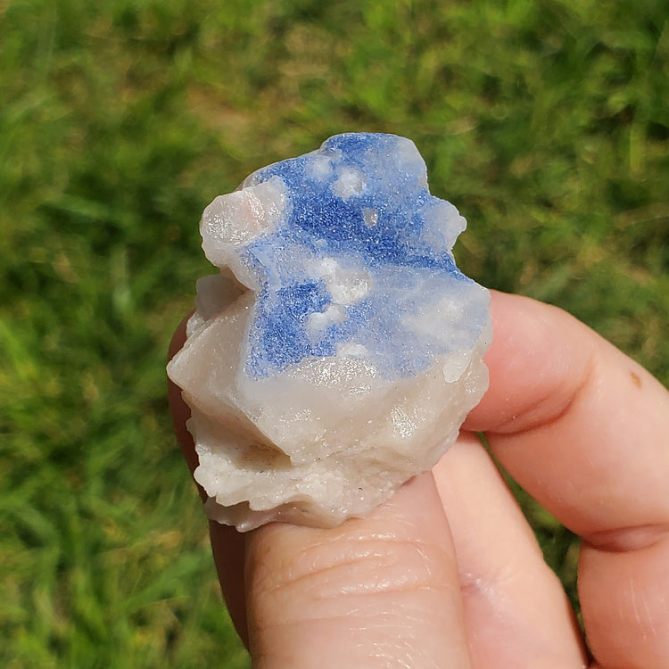 Dumortierite included Quartz Specimen Crystals Minerals Stones BONUS Info Card Metaphysical Nature Reiki Sugary Collectible