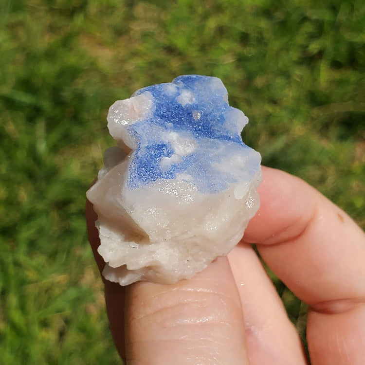 Dumortierite included Quartz Specimen Crystals Minerals Stones BONUS Info Card Metaphysical Nature Reiki Sugary Collectible