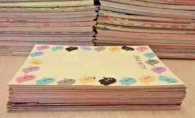 Kawaii Large Memo Sheet LOT 30 Sheets San-x Kamio Mind Wave Q-lia Crux Stationery Japan Collectible Gifts