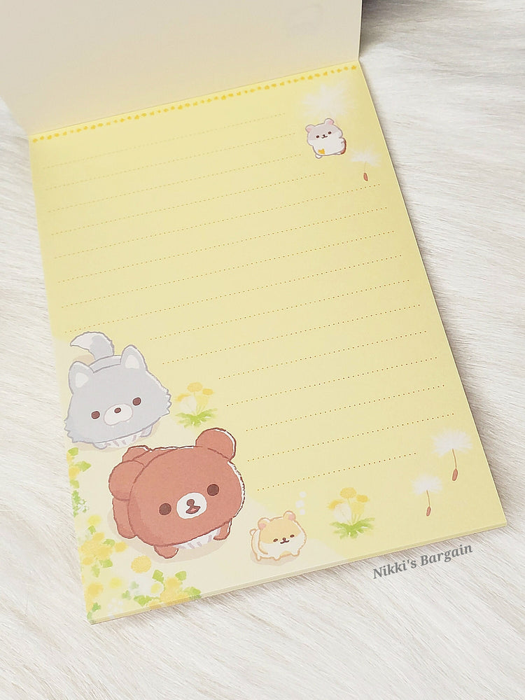 San-x Chairoikoguma Rilakkuma Large Memo Pad Kawaii Japan Back To School Gifts Beautiful Stationery Collectible