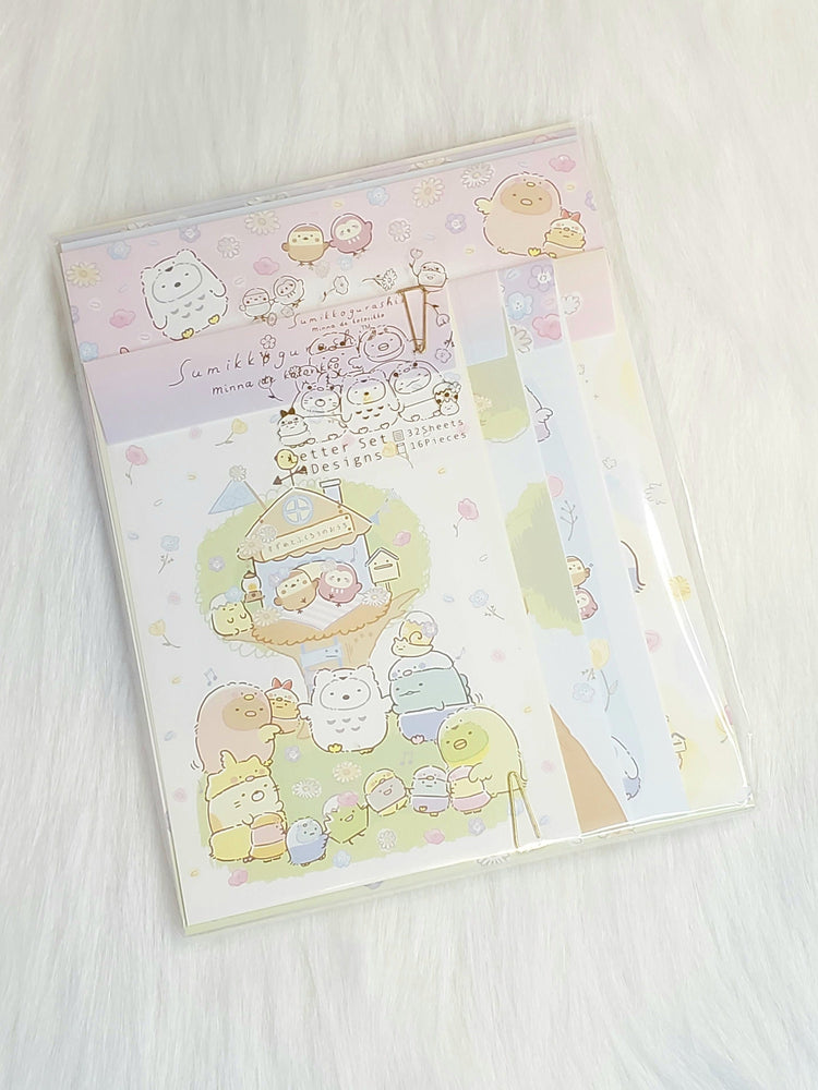 Sumikko Gurashi Letterset stationery Set Kawaii Japan Mail Letter Writing Collectible Gifts