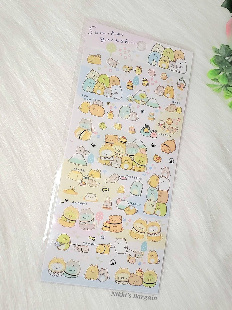 San-x Sumikko Gurashi Dog Costume Sticker Sheet stickers Japan 2022 B
