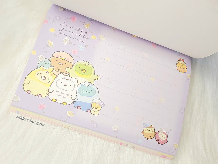 San-x Sumikko Gurashi Bird Watching Large Memo Pad Kawaii Japan Gifts Beautiful Unique Designs 2022 Stationery Design A