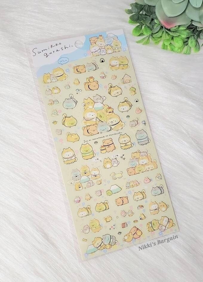 San-x Sumikko Gurashi Dog Costume Sticker Sheet stickers Japan 2022 A