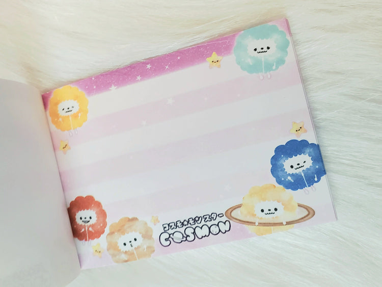 Crux Cosmon Astrology Planets Kawaii Puffs Japan Paper Mini Memo Pad Stationery Gifts Notes Mail
