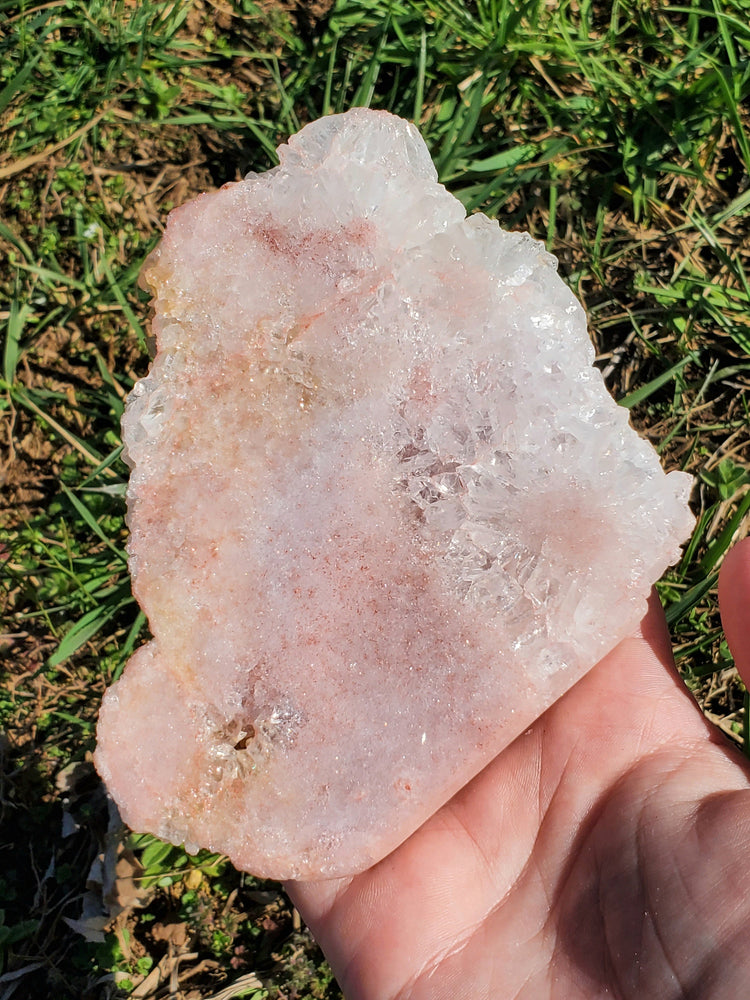 Pink Amethyst Slab Slice Crystals Minerals Stones Natural Metaphysical Nature Reiki Sugary Collectible
