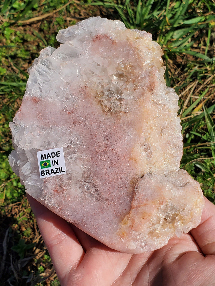 Pink Amethyst Slab Slice Crystals Minerals Stones Natural Metaphysical Nature Reiki Sugary Collectible