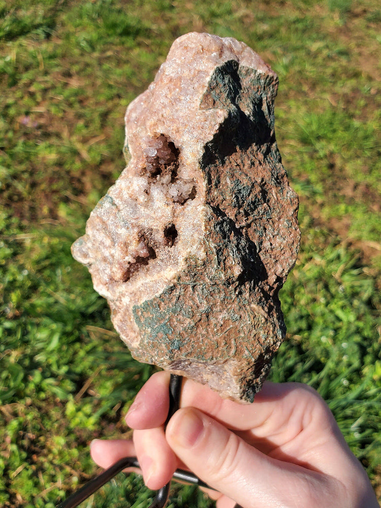 Beautiful Pink Amethyst on Stand BONUS Info Card Crystals Minerals Specimen Nature Reiki Sparkle Collectible