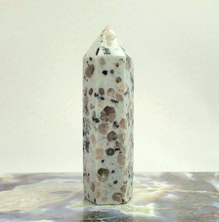 Kiwi Jasper Tower Point BONUS Info Card Crystals Minerals Stones Natural Healing Metaphysical Nature Reiki