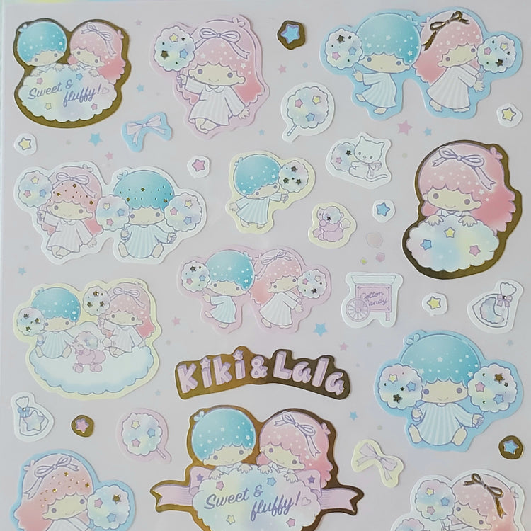 Sanrio Little Twin Stars Sticker Sheet stickers Japan 2020 Sweet & Fluffy Gifts