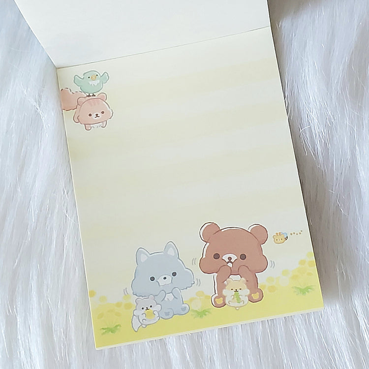 San-x Chairoikoguma Rilakkuma Mini Memo Pad Stationery Collectible Gifts