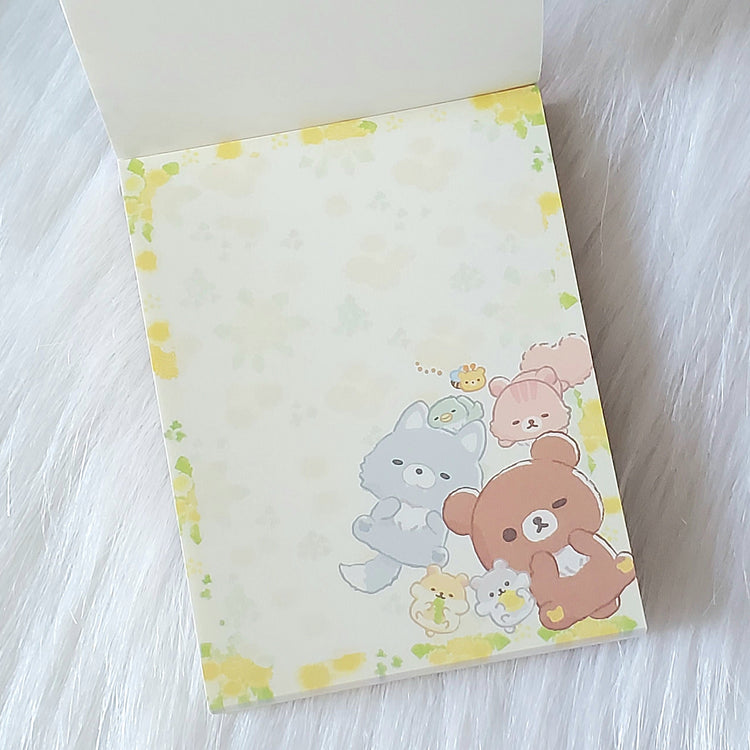 San-x Chairoikoguma Rilakkuma Mini Memo Pad Stationery Collectible Gifts