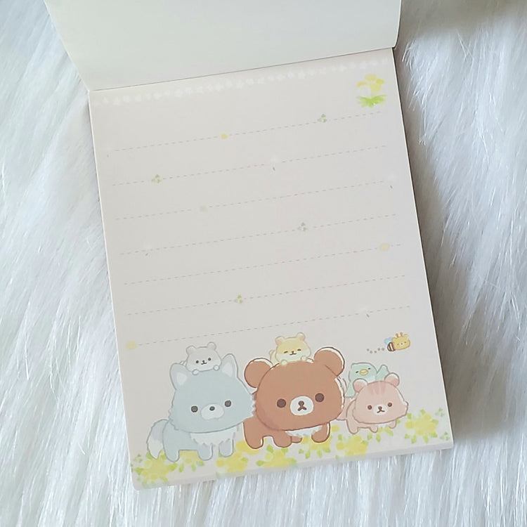 San-x Chairoikoguma Rilakkuma Mini Memo Pad Stationery Collectible Gifts