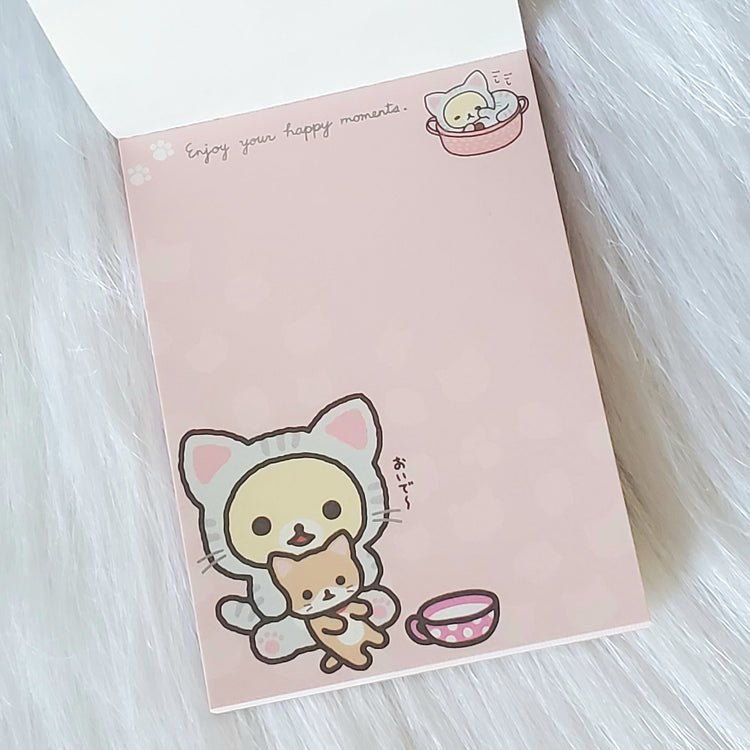 Rilakkuma Cats San-x Mini Memo Pad Stationery Collectible Gifts