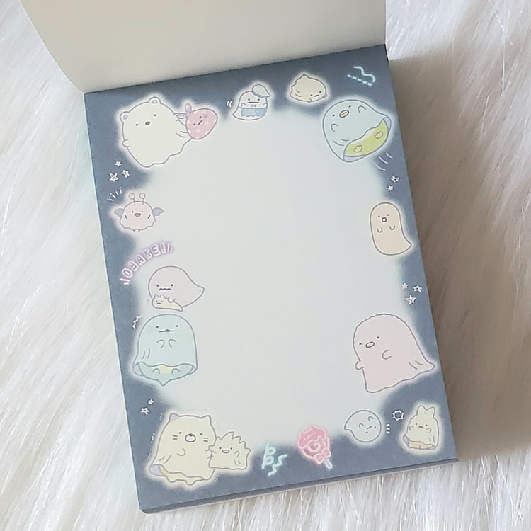 Sumikko Gurashi Obake Ghosts Mini Memo Pad Stationery Collectible Gifts