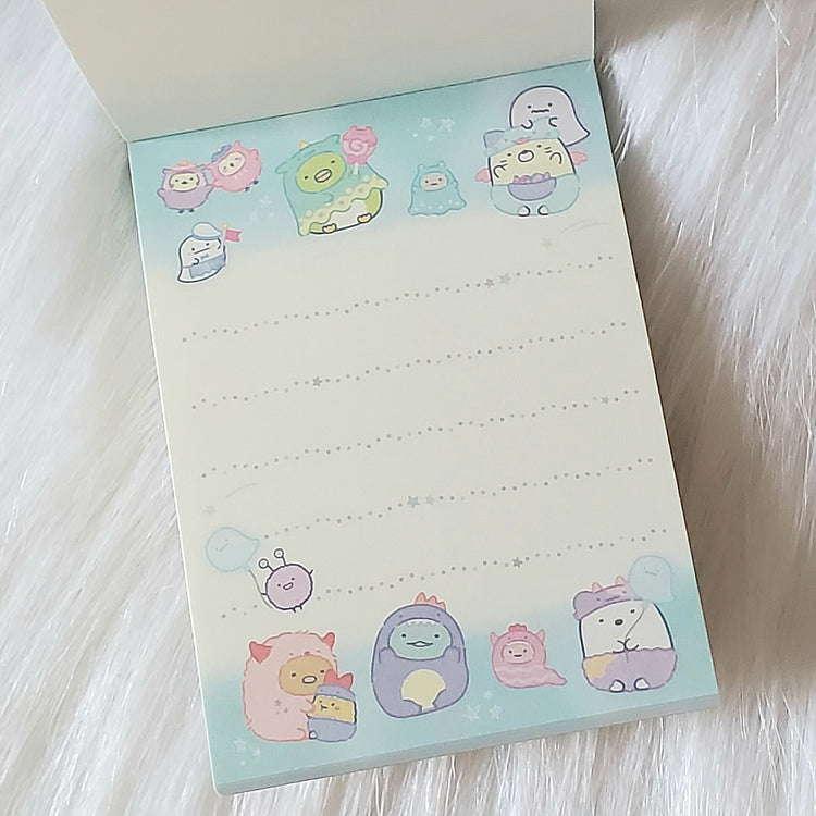 Sumikko Gurashi Obake Ghosts Mini Memo Pad Stationery Collectible Gifts