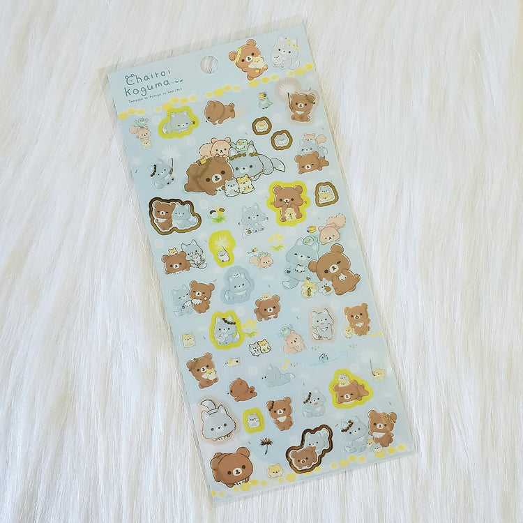 San-x Rilakkuma Korilakkuma Amusement Park Stickers Sticker Sheet