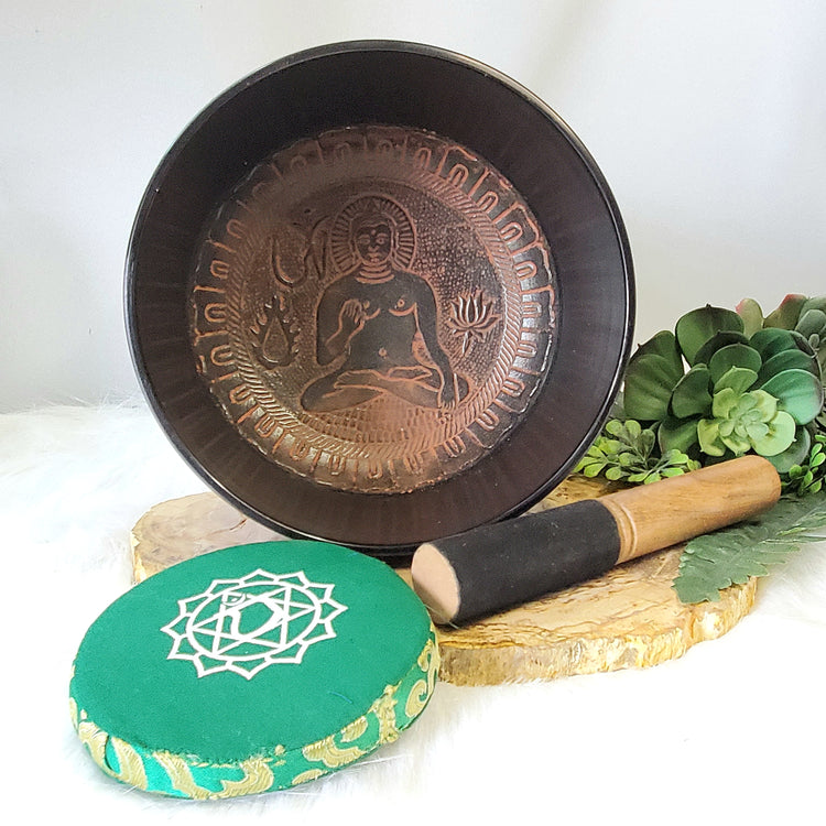 Chakra Tibetan Song Bowl with Pillow & Striker Red Meditiation Music Yoga Reiki Cleansing Natural Healing Gifts Metaphysical Spiritual