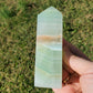 Pistachio Calcite Obelisk Tower Crystals Minerals Stones Natural Collectible