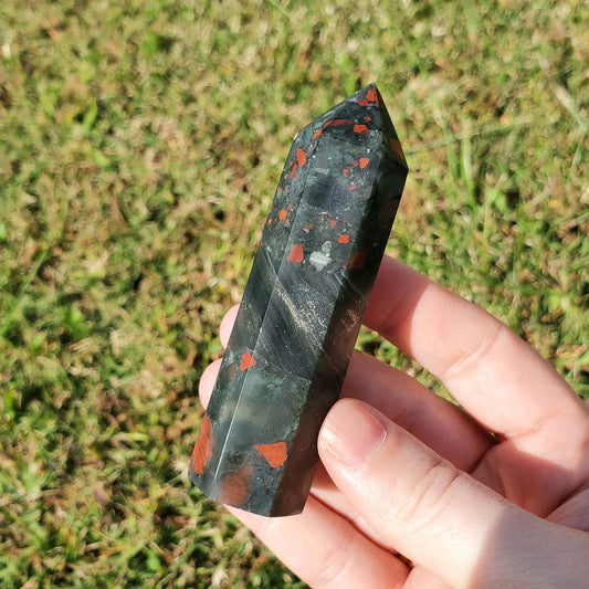 Bloodstone Tower Crystals Minerals Stones Natural Collectible