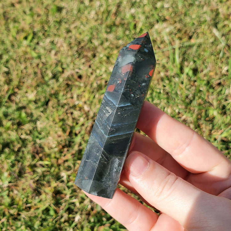 Bloodstone Tower Crystals Minerals Stones Natural Collectible