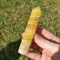 Yellow Fluorite Crystals Minerals Stones Natural Specimen Collectible