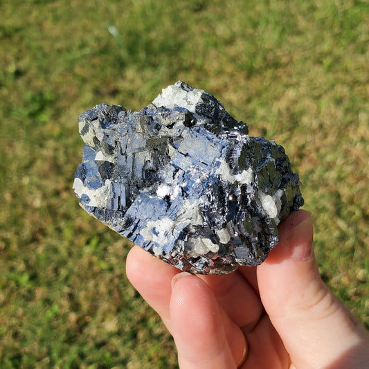 Galena Calcite Combo Crystals Minerals Stones Natural Specimen Collectible