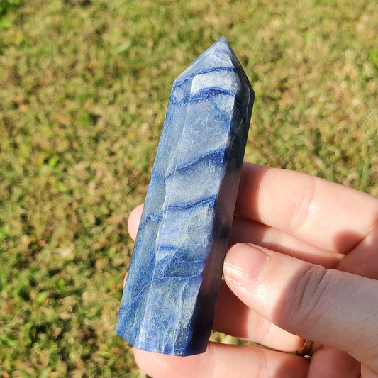 Blue Aventurine Tower Crystals Minerals Stones Collectible