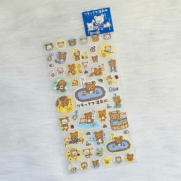 San-x Sumikko Gurashi Hot Spring Sticker Sheet stickers Japan 2008