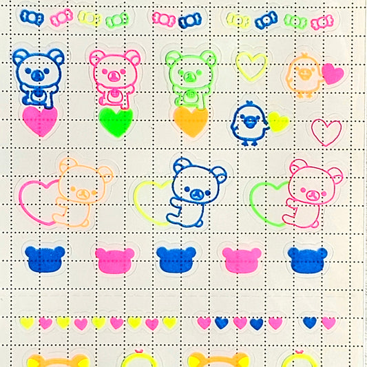 San-x Rilakkuma Stickers Sticker Sheet Kawaii Japan Collectible Cute Gifts