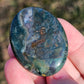 Moss Agate Worry Stone Crystals Mineral Stones Natural BONUS Info Card Gifts