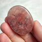 Strawberry Quartz Worry Pocket Stone Crystals BONUS Info Card Gifts