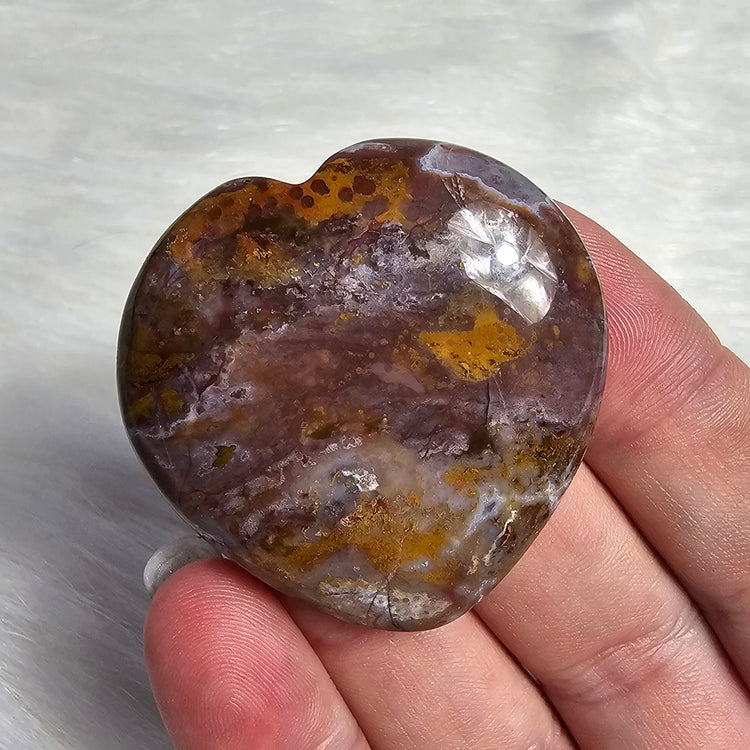 Ocean Jasper Worry Pocket Stone Crystals BONUS INFO CARD Gifts