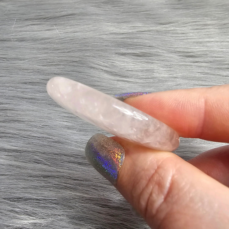 Rose Quartz Worry Pocket Stone Crystals BONUS INFO Card Gifts