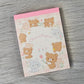 San-x Chairoikoguma Rilakkuma Mini Memo Pad Stationery Collectible Gifts