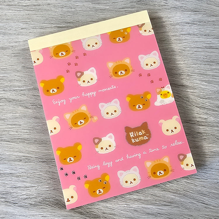 Rilakkuma Cats San-x Mini Memo Pad Stationery Collectible Gifts