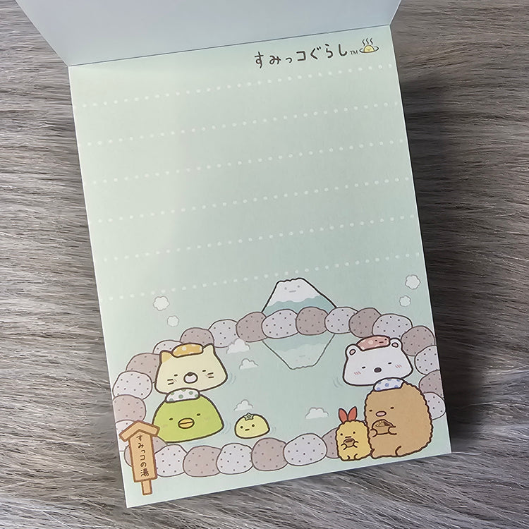 Sumikko Gurashi Hot Spring Mini Memo Pad Stationery Collectible Gifts