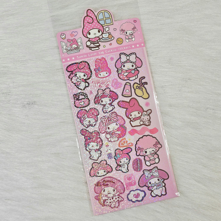 Kawaii My Melody Holographic Sticker Sheet Stickers