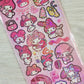 Kawaii My Melody Holographic Sticker Sheet Stickers