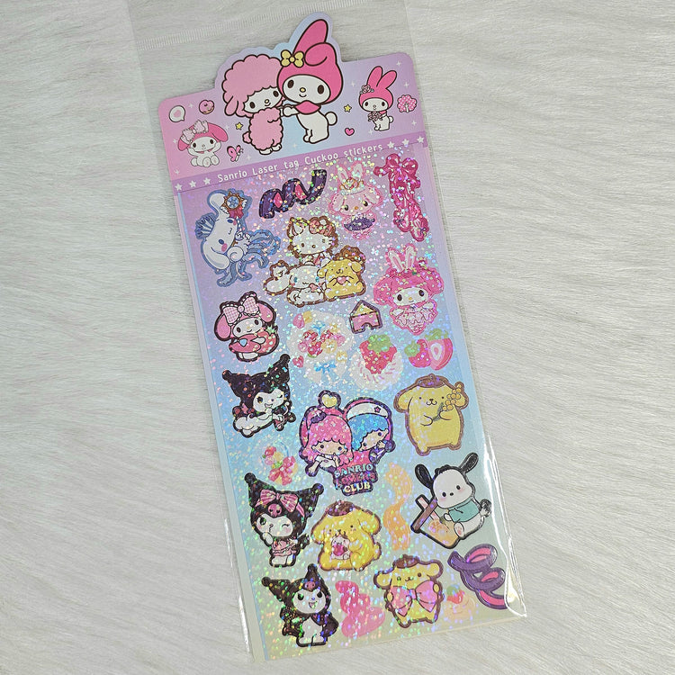 Kawaii Club Holographic Sticker Sheet Stickers