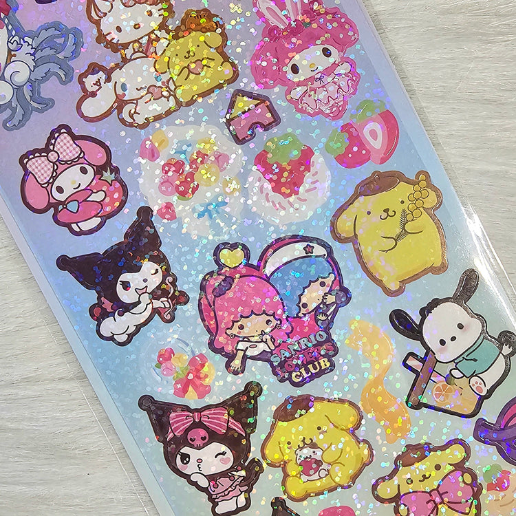 Kawaii Club Holographic Sticker Sheet Stickers