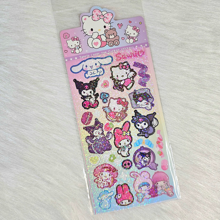 Kawaii Party Holographic Sticker Sheet Stickers