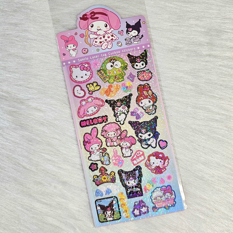 Kawaii Party Holographic Sticker Sheet Stickers