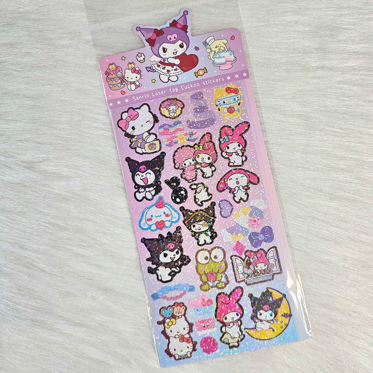 Kawaii Party Holographic Sticker Sheet Stickers