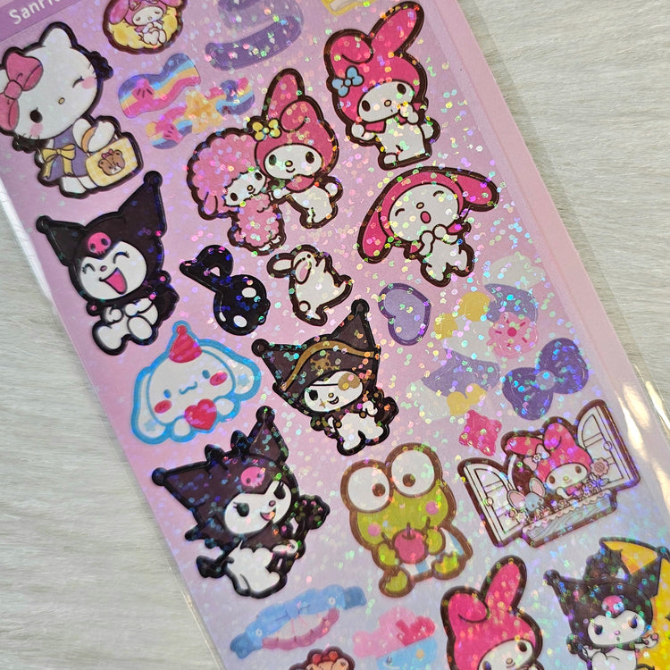 Kawaii Party Holographic Sticker Sheet Stickers