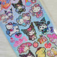 Kawaii Party Holographic Sticker Sheet Stickers