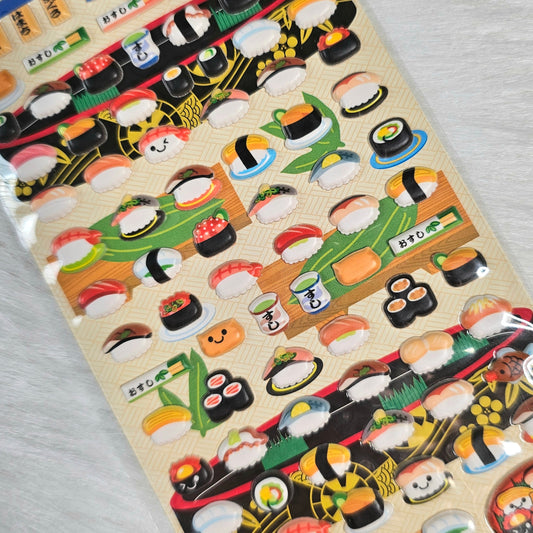 Sushi Japan Stickers Sticker Sheet Kawaii Collectible Cute Gifts