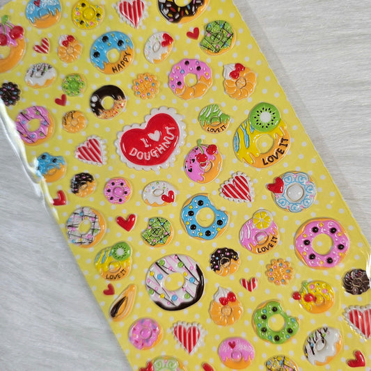 Doughnut Stickers Sticker Sheet Kawaii Japan Collectible Cute Gifts